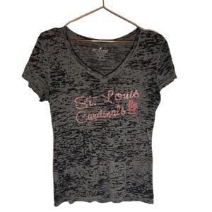 St Louis Cardinals burnout v neck size Medium